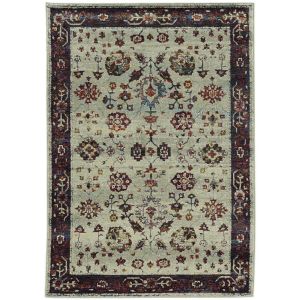 Oriental Weavers Rugs ANDORRA ANR 6842d Stone/ Red