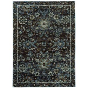 Oriental Weavers Rugs ANDORRA ANR 7124a Navy/ Blue