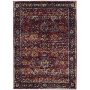 Oriental Weavers Rugs ANDORRA ANR 7153a Red/ Purple
