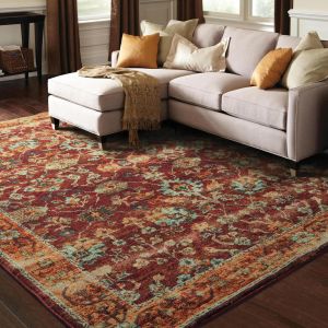 Oriental Weavers Rugs ANDORRA ANR 7154a Red/ Gold