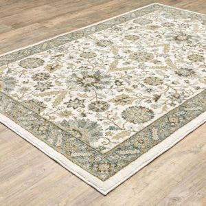 Oriental Weavers Rugs ANDORRA ANR 8918i Stone/ Ivory
