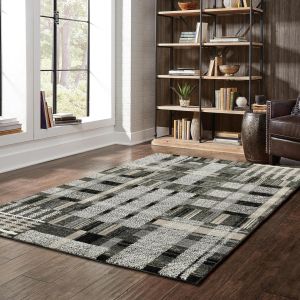 Oriental Weavers Rugs ATLAS ALS 752c Black/ Grey