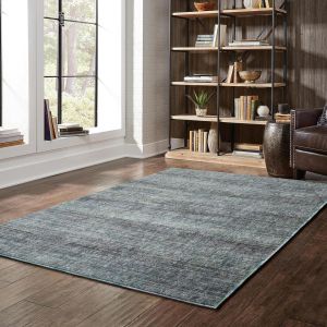 Oriental Weavers Rugs ATLAS ALS 8033j Blue/ Grey
