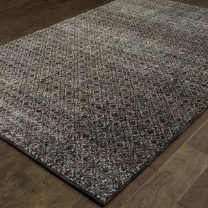 Oriental Weavers Rugs ATLAS ALS 8048q Black/ Grey
