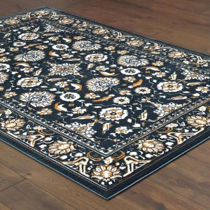 Oriental Weavers Rugs BOWEN BOWEN 534l Navy/ Gold
