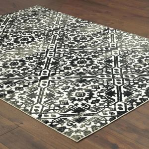 Oriental Weavers Rugs BOWEN BOWEN 5506e Navy/ Ivory