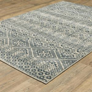 Oriental Weavers Rugs BRANSON BRANS br02a Blue/ Beige