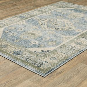 Oriental Weavers Rugs BRANSON BRANS br03a Blue/ Beige