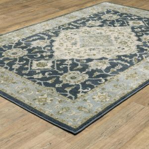 Oriental Weavers Rugs BRANSON BRANS br05a Blue/ Ivory