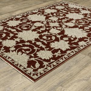 Oriental Weavers Rugs CAPELLA CAPEL cap08 Red/ Beige