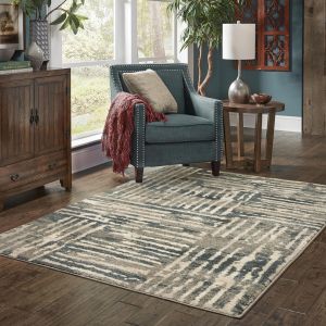 Oriental Weavers Rugs CARSON CARSO 745c Blue/ Beige