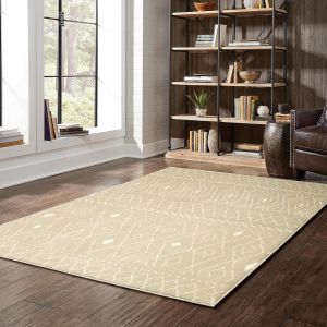 Oriental Weavers Rugs CARSON CARSO 9665b Sand/ Ivory