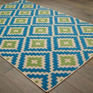 Oriental Weavers Rugs CAYMAN CAY 2063z Sand/ Blue