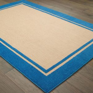 Oriental Weavers Rugs CAYMAN CAY 5594b Sand/ Blue