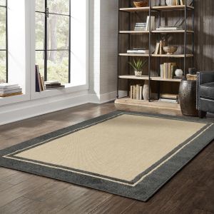 Oriental Weavers Rugs CAYMAN CAY 5594k Sand/ Charcoal