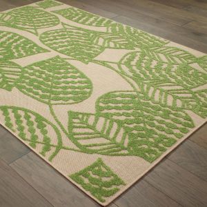 Oriental Weavers Rugs CAYMAN CAY 566f Sand/ Green