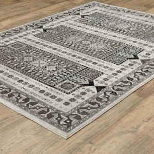 Oriental Weavers Rugs CHAMBERLAIN CHAMB ch01g Ivory/ Charcoal