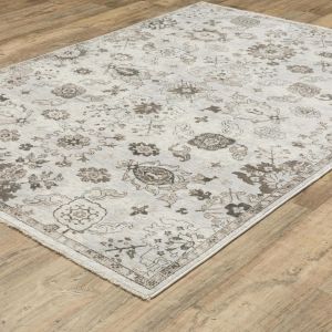 Oriental Weavers Rugs CHAMBERLAIN CHAMB ch06b Ivory/ Grey