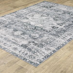 Oriental Weavers Rugs CHARLESTON CHARL cha03 Charcoal/ Ivory