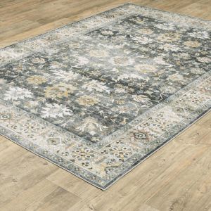 Oriental Weavers Rugs CHARLESTON CHARL cha08 Blue/ Gold