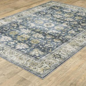 Oriental Weavers Rugs CHARLESTON CHARL cha09 Charcoal/ Gold