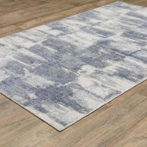Oriental Weavers Rugs CLARKE CLARK cla07 Blue/ Ivory