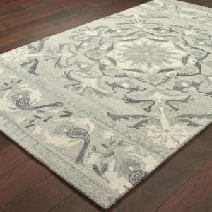 Oriental Weavers Rugs CRAFT CRA 93001 Ash/ Ivory