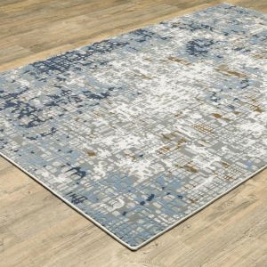 Oriental Weavers Rugs EASTON EASTO 11e Blue/ Ivory