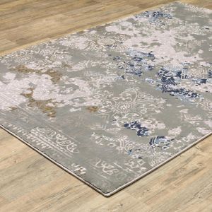 Oriental Weavers Rugs EASTON EASTO 7111f Grey/ Blue