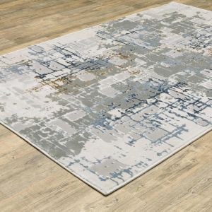 Oriental Weavers Rugs EASTON EASTO 8111x Ivory/ Blue
