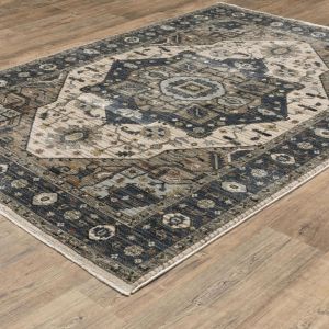 Oriental Weavers Rugs ELIANA ELIAN eli05 Blue/ Brown