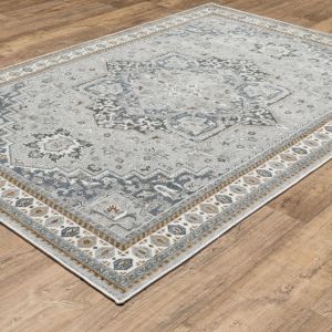 Oriental Weavers Rugs ELLINGTON ELLIN ell02 Blue/ Grey