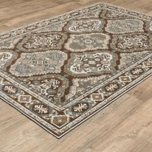 Oriental Weavers Rugs ELLINGTON ELLIN ell03 Rust/ Blue
