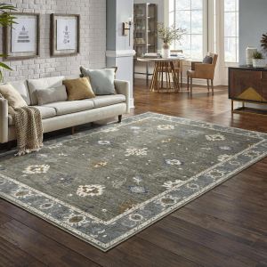 Oriental Weavers Rugs ELLINGTON ELLIN ell09 Grey/ Blue
