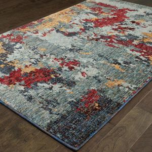 Oriental Weavers Rugs EVOLUTION EVL 8036c Blue/ Red