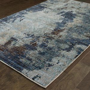 Oriental Weavers Rugs EVOLUTION EVL 8049b Navy/ Blue
