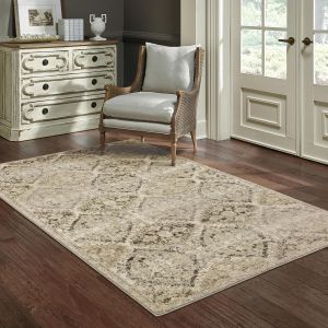 Oriental Weavers Rugs FLORENCE FLORE 270h Ivory/ Grey