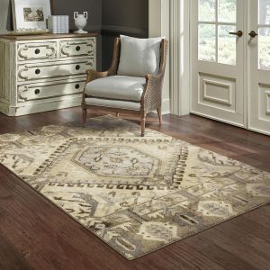 Oriental Weavers Rugs FLORENCE FLORE 5090d Beige/ Gold