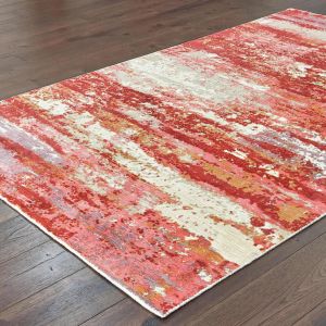 Oriental Weavers Rugs FORMATIONS FORMA 70004 Pink/ Red