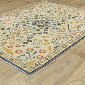 Oriental Weavers Rugs FRANCESCA FRANC fr06b Ivory/ Multi