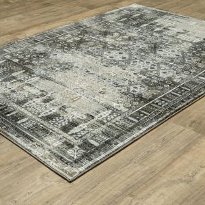 Oriental Weavers Rugs GEMINI GEMIN 70n Charcoal/ Grey