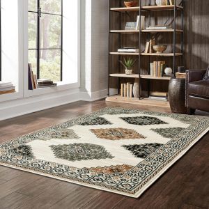 Oriental Weavers Rugs GEORGIA GEORG 640a Ivory/ Multi