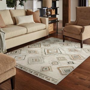 Oriental Weavers Rugs GEORGIA GEORG 660b Ivory/ Orange