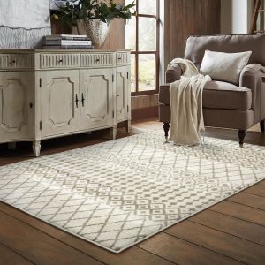 Oriental Weavers Rugs GEORGIA GEORG 717b Ivory/ Grey