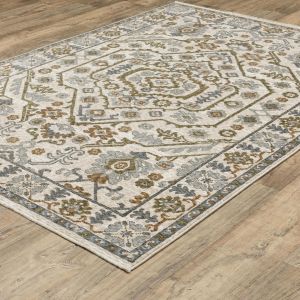 Oriental Weavers Rugs HASTINGS HASTN ha02i Ivory/ Green