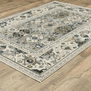 Oriental Weavers Rugs HASTINGS HASTN ha04u Ivory/ Blue