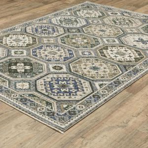 Oriental Weavers Rugs HASTINGS HASTN ha05h Ivory/ Blue