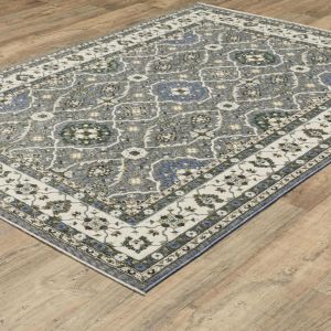 Oriental Weavers Rugs HASTINGS HASTN ha07h Blue/ Ivory