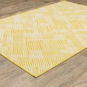 Oriental Weavers Rugs HAVANA HAVAN hav08 Yellow/ Ivory