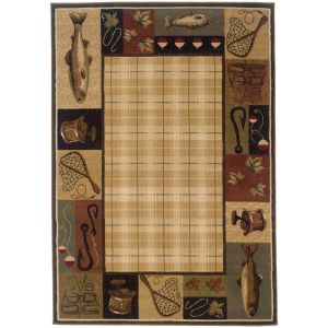 Oriental Weavers Rugs HUDSON HUD 1065b Beige/ Black